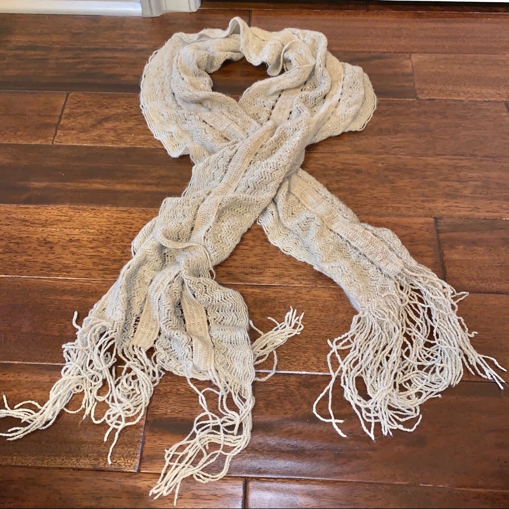 Cream scarf